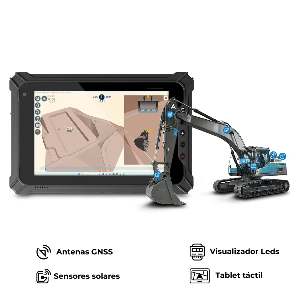 SITENAV 3D guiado de excavadoras simplificada